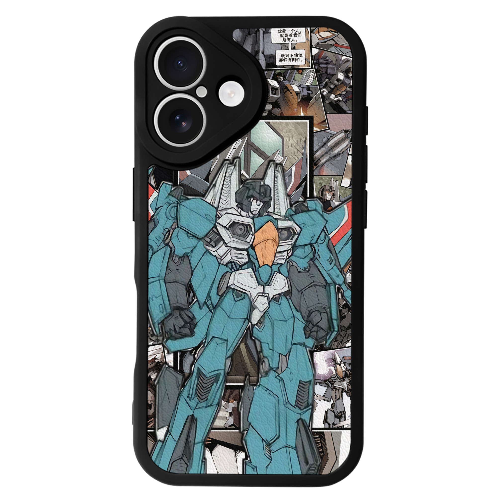 （画像用） Transformers トランスフォーマー 【iPhone 16シリーズ対応】シリコンスマホケース（レザー調） 材質：シリコン